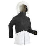 Wedze Winterjas dames waterdicht | ski jas dames | 180 warm | Zwart wit