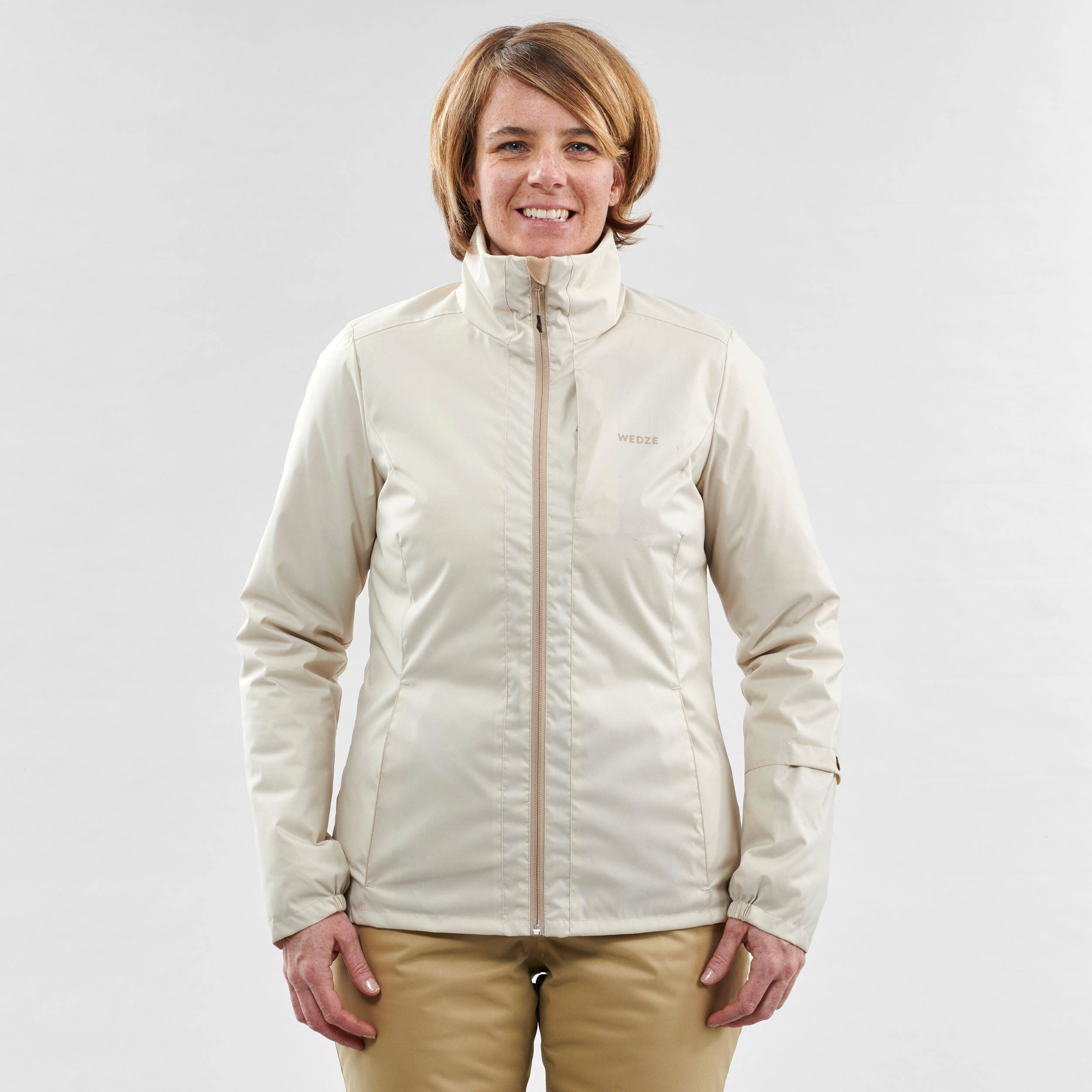 Women Winter Jacket for Skiing - Beige 0°C -  3