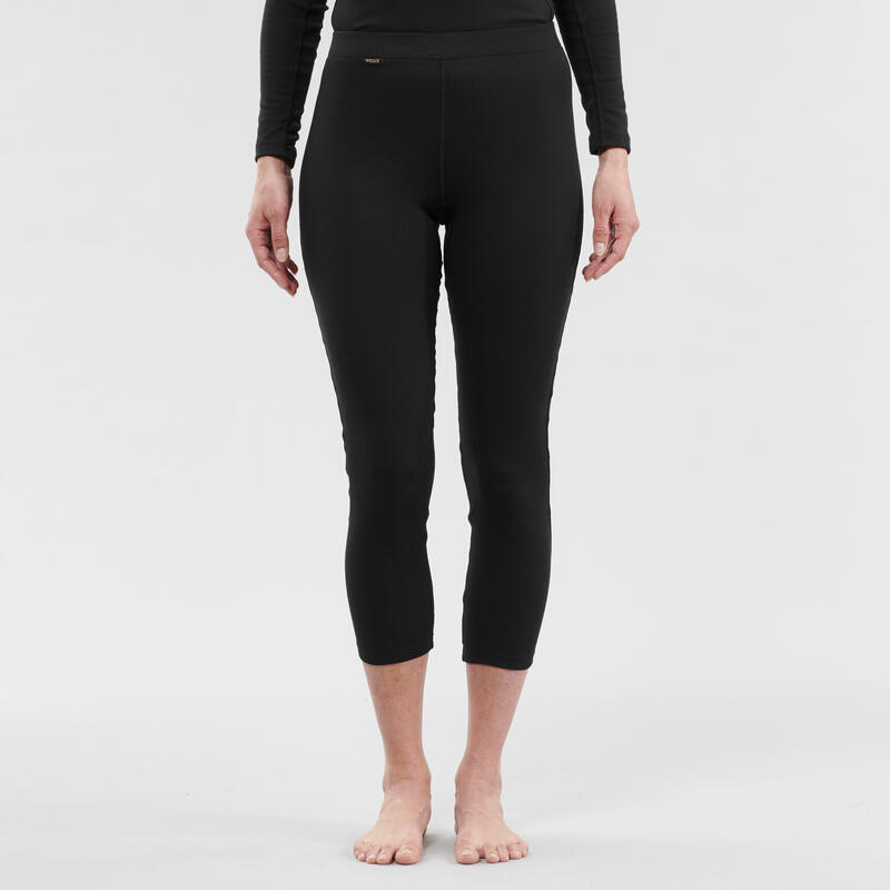 Women's Ski Base Layer Bottom BL 100 Black Decathlon