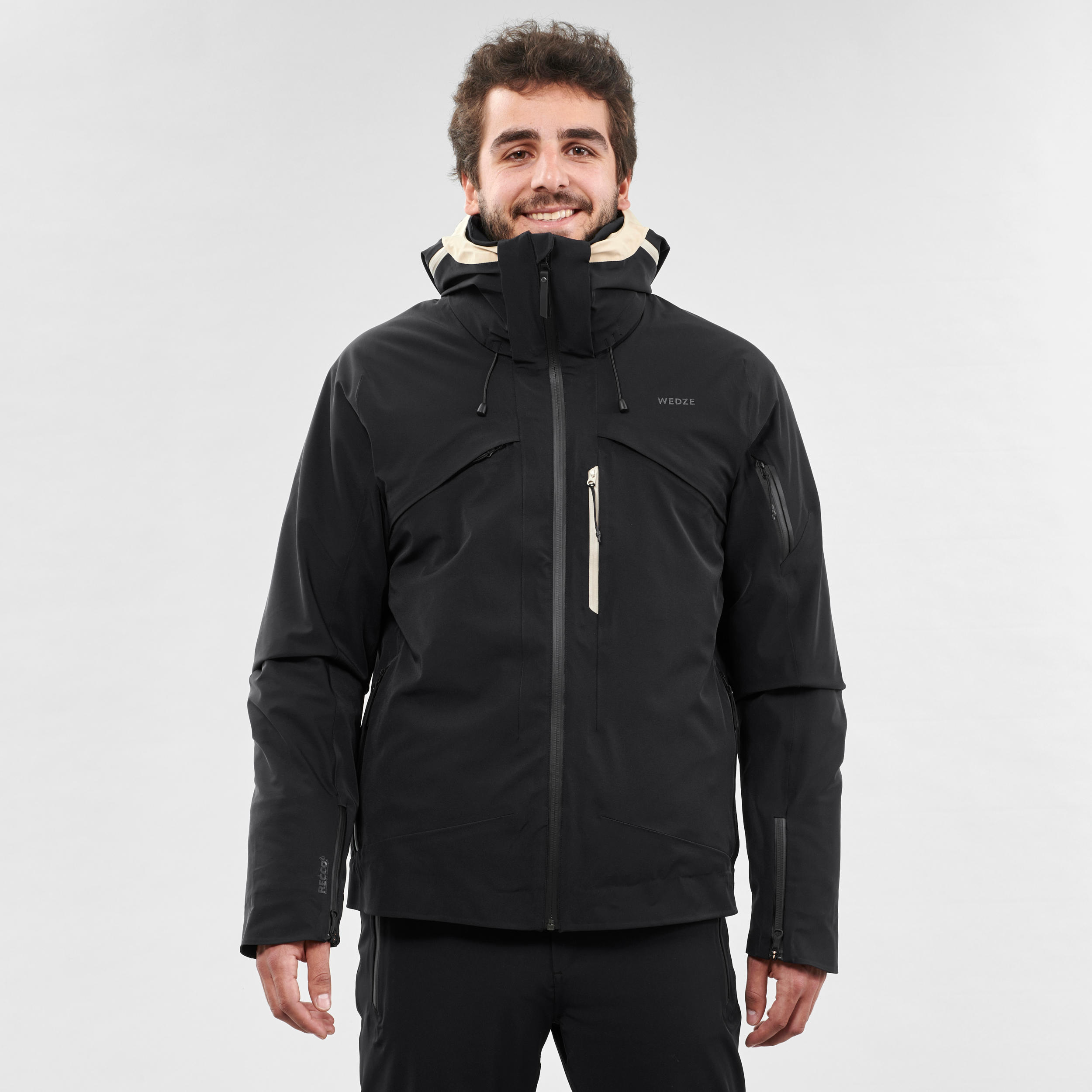 Men’s Ski Jacket - 980 Black - WEDZE