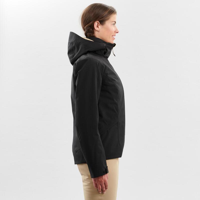 Chaqueta de esquí y nieve impermeable Mujer Wedze Ski-P 500 negro