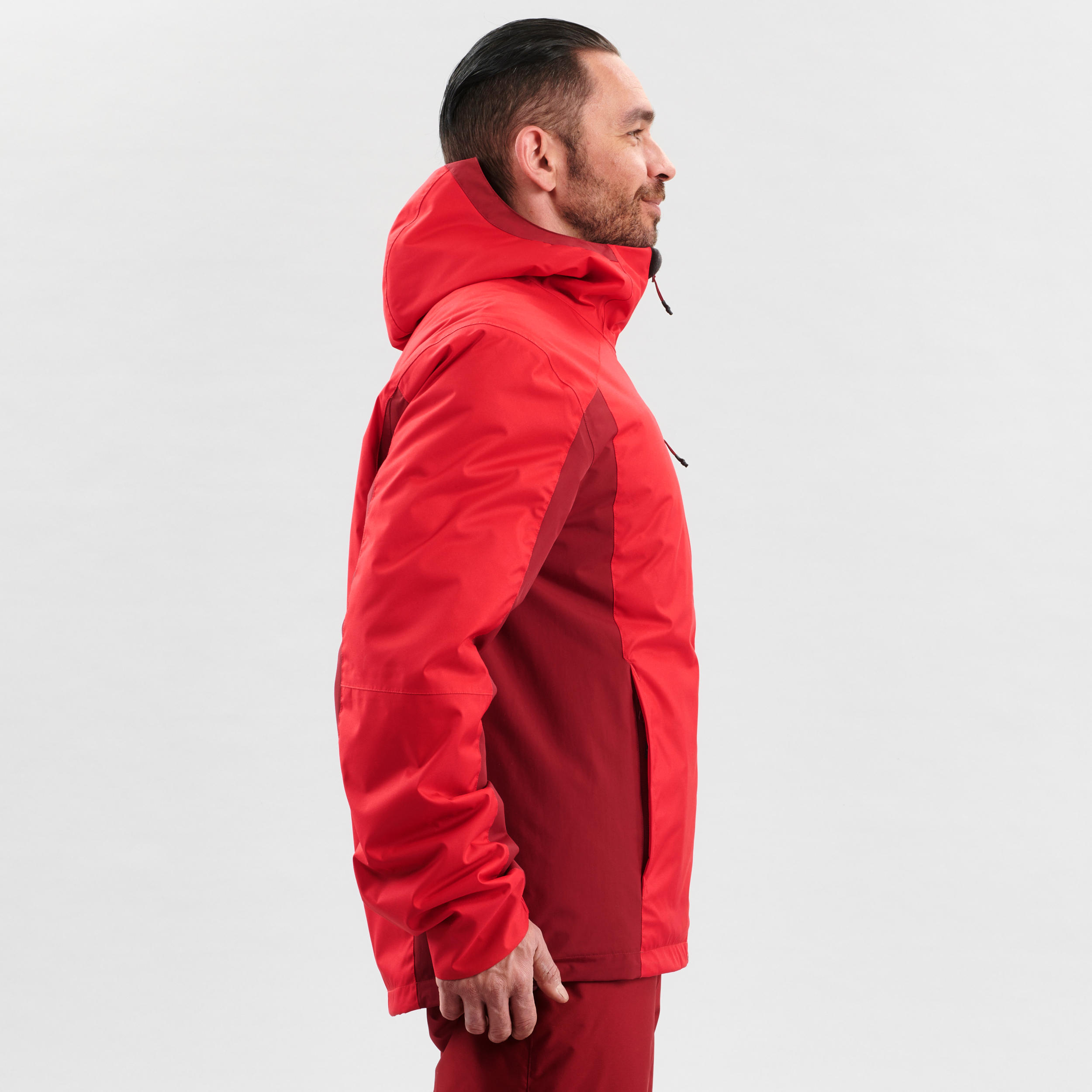 Men's D-Ski Jacket - Red and Maroon 4/9