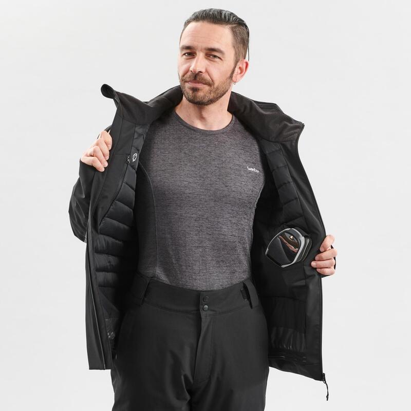Veste de ski chaude homme - 500 - noire