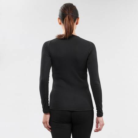 Women's Ski Base Layer Top 100 - BLACK