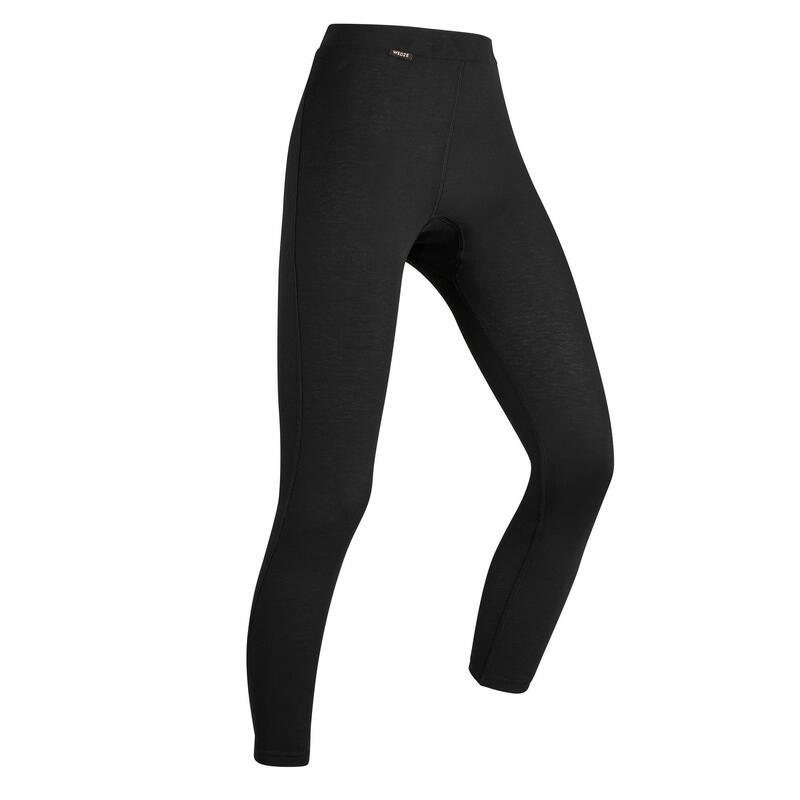 Pantaloni termici sci donna 100 neri