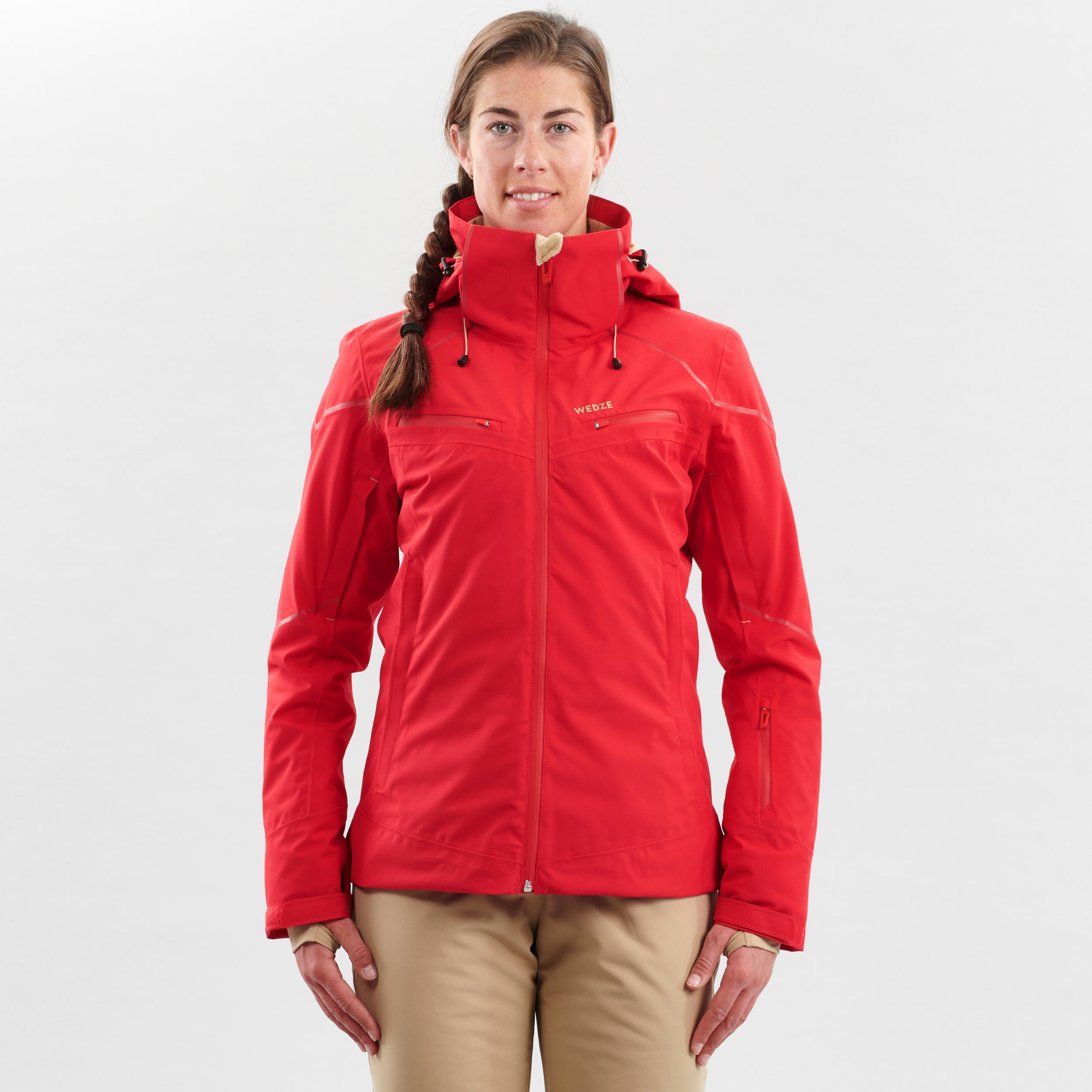 Women's Downhill Ski Jacket - Red 3/15