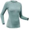 Women's ski base layer top 900 ultra-breathable - blue