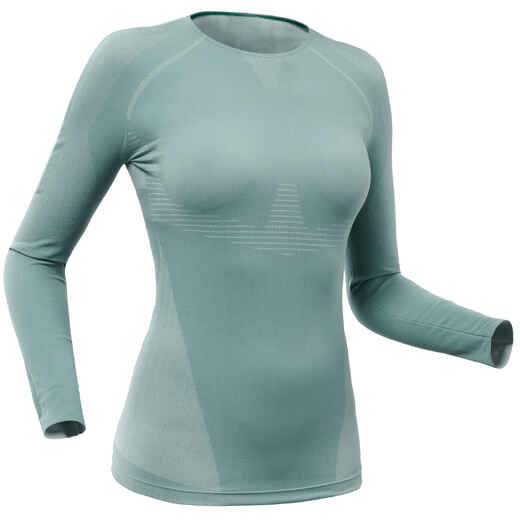 
      Women's ski base layer top 900 ultra-breathable - blue
  