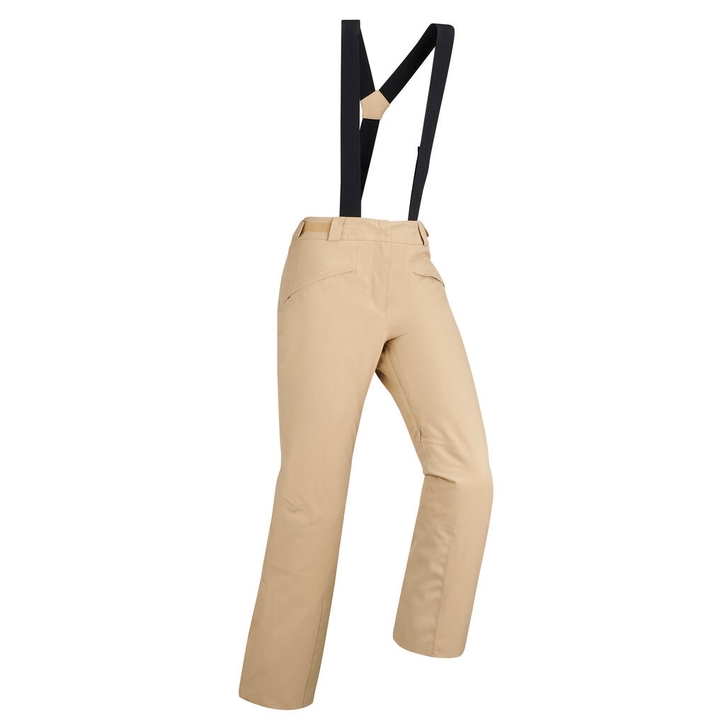 Women's Downhill Ski Trousers - Beige