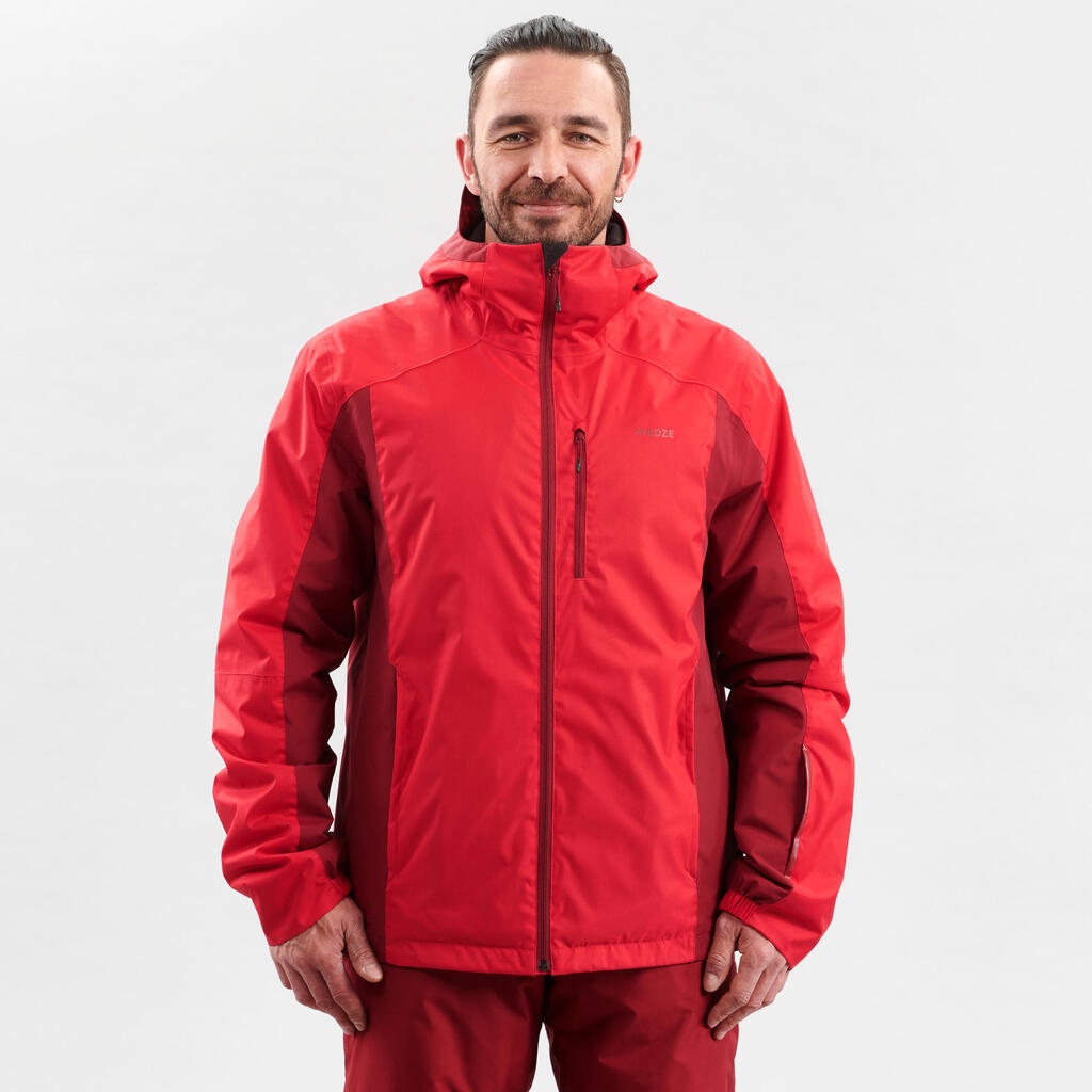 Men's D-Ski Jacket - Red and Maroon