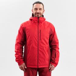 ABRIGO CHAQUETA ESQUÍ Y NIEVE WED'ZE 180 HOMBRE ROJO Y BURDEOS