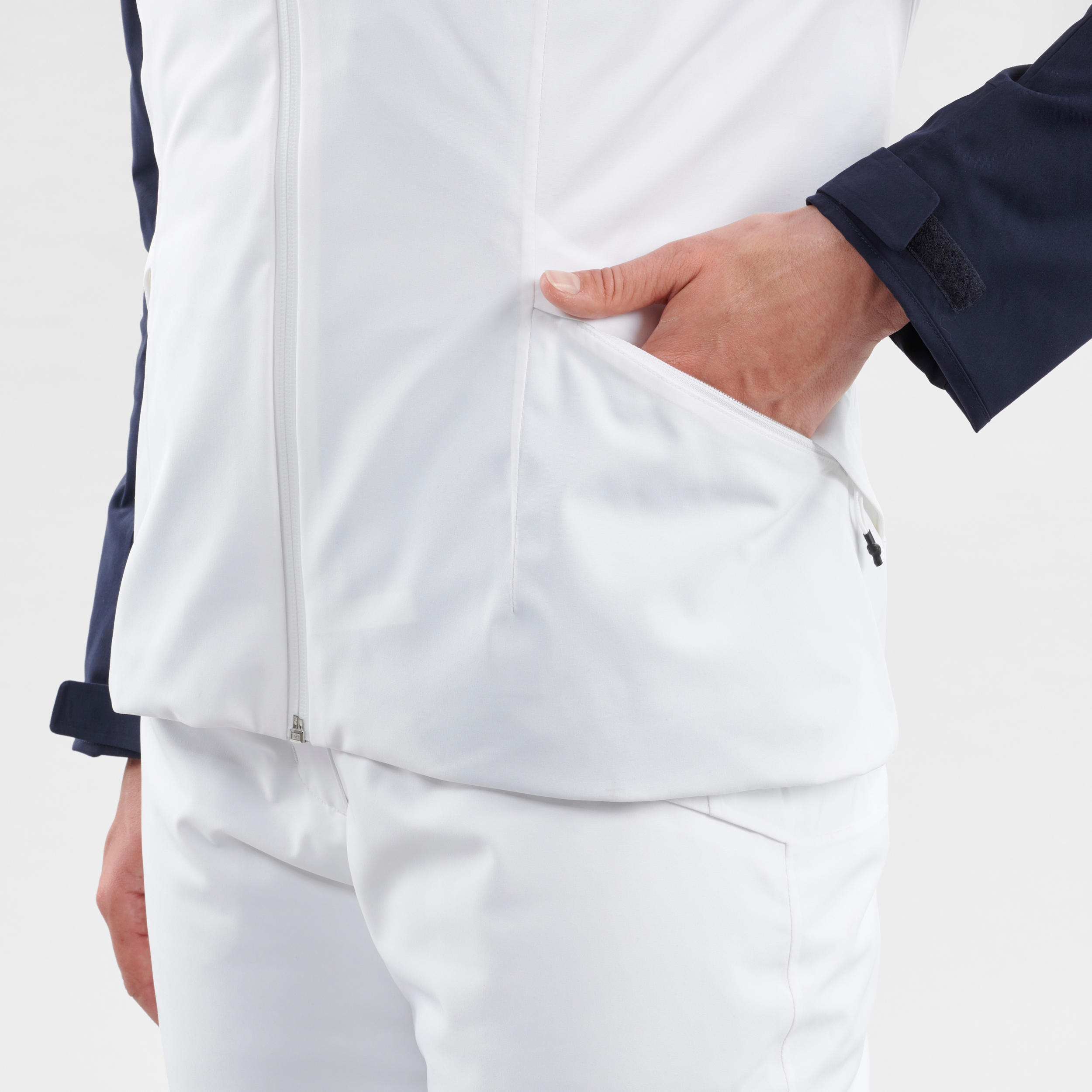 Women’s Warm Ski Jacket 500 White 10/16