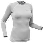 Wedze Thermoshirt voor skiën dames 580 I-Soft grijs