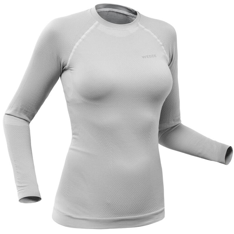 Dámské lyžařské spodní tričko 580 i-Soft šedé 