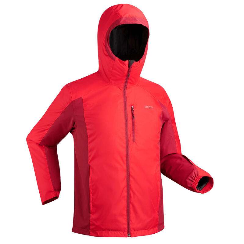 VESTE DE SKI DE PISTE HOMME 180 ROUGE ET BORDEAUX