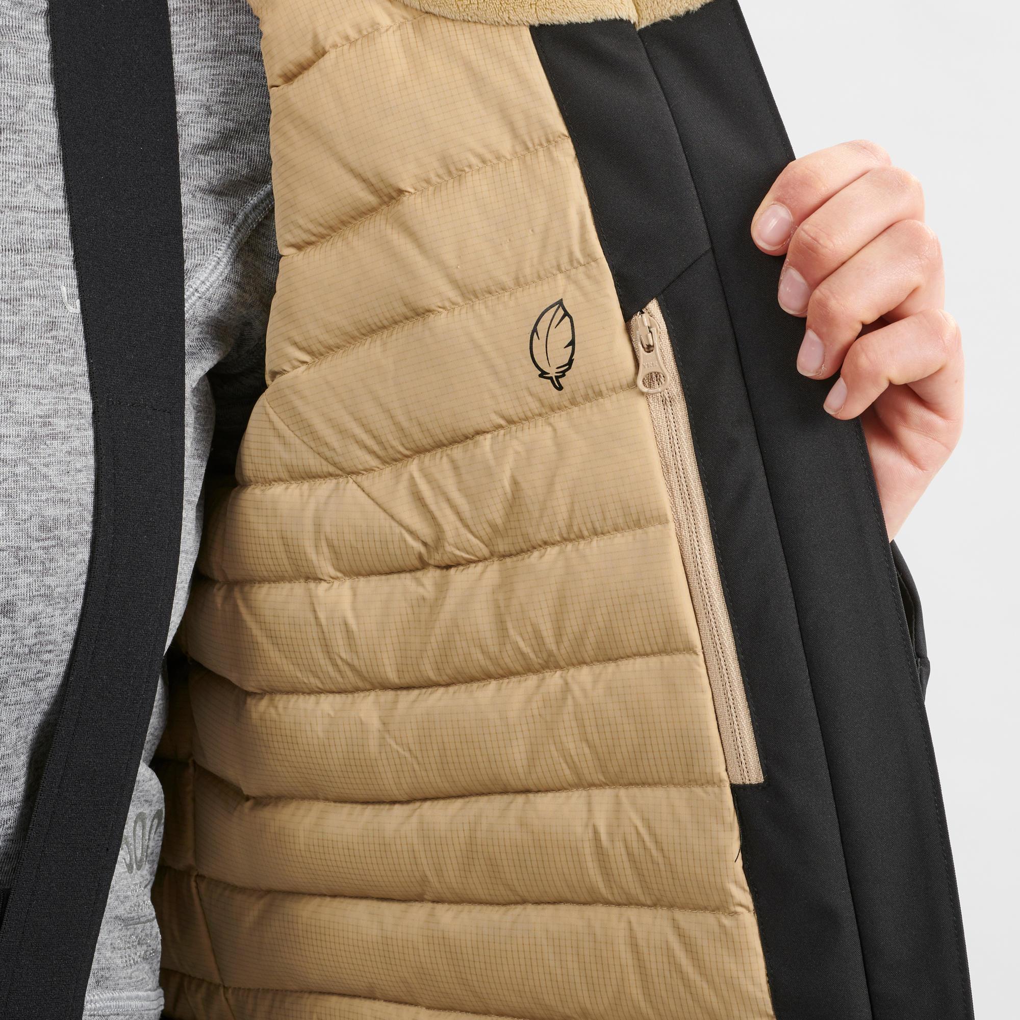 Manteau de ski chaude femme – 500 noir 11/16
