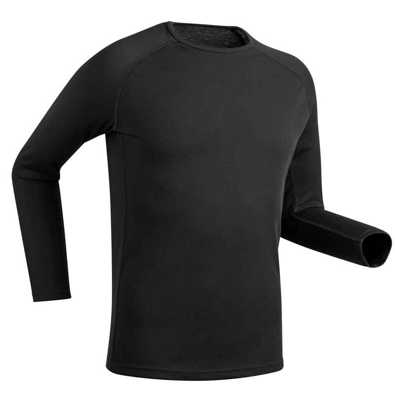 Camiseta térmica de esquí hombre BL 100 - negro - Decathlon