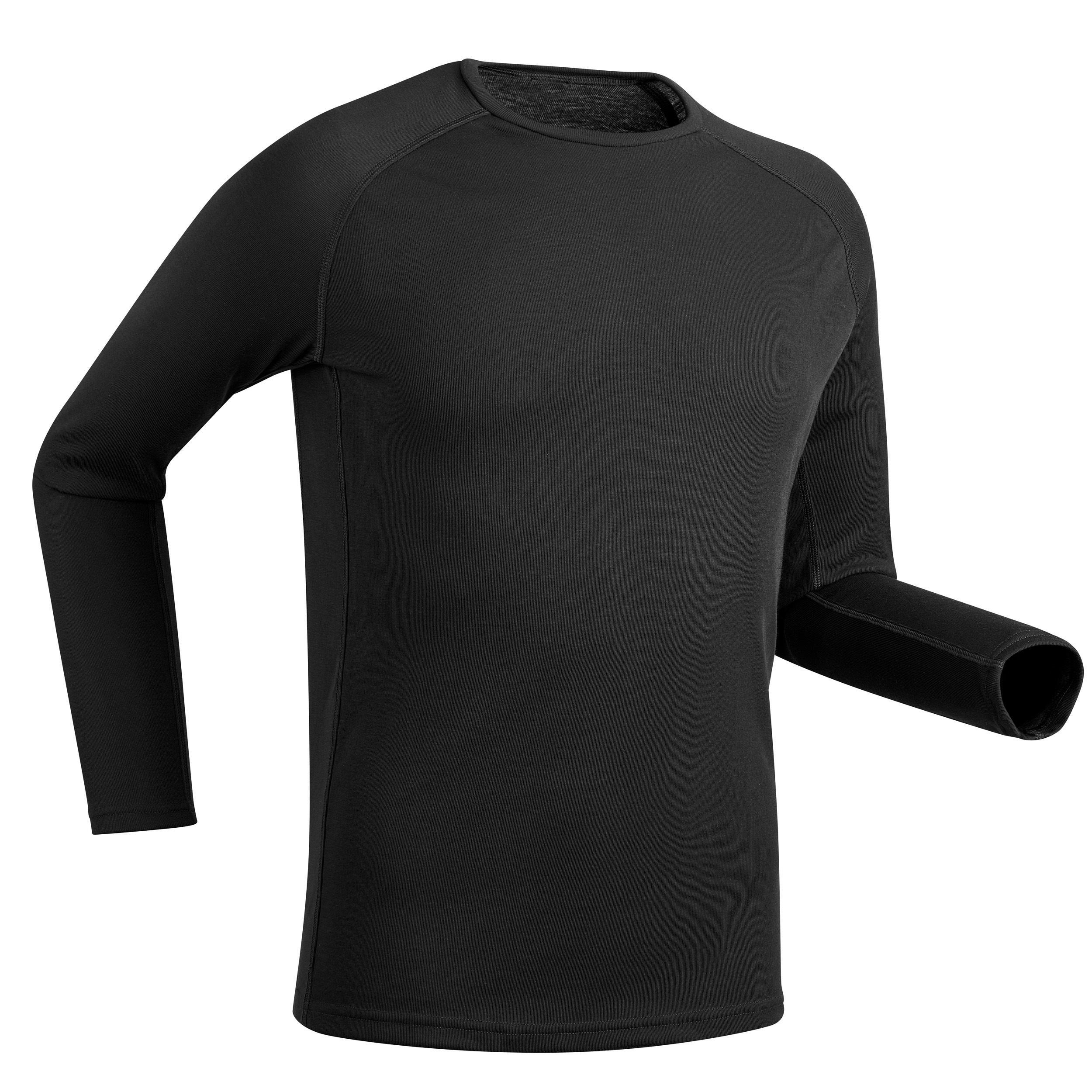Men's ski base layer top BL 100 Black