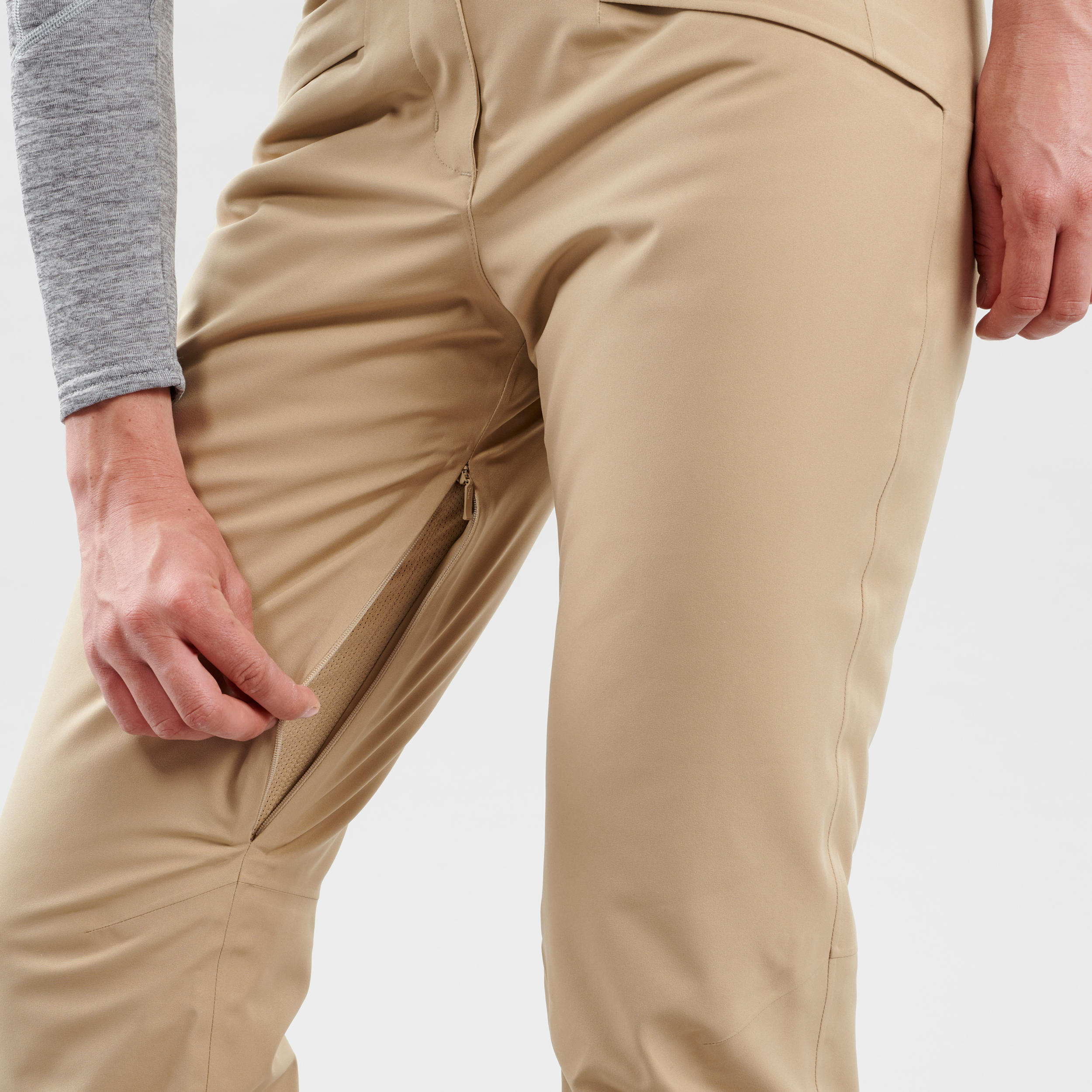 Women's Downhill Ski Trousers - Beige 7/12