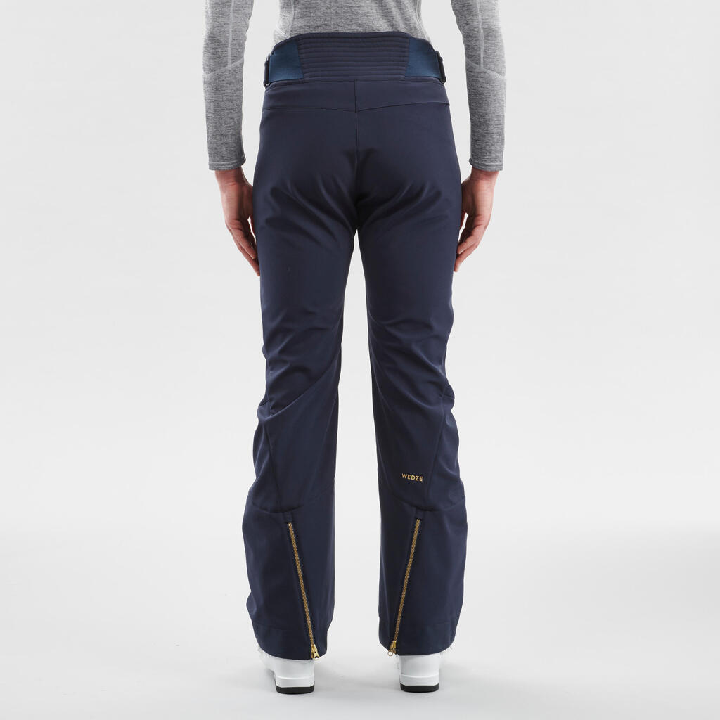 WOMEN'S DOWNHILL SKI TROUSERS 500 - NAVY