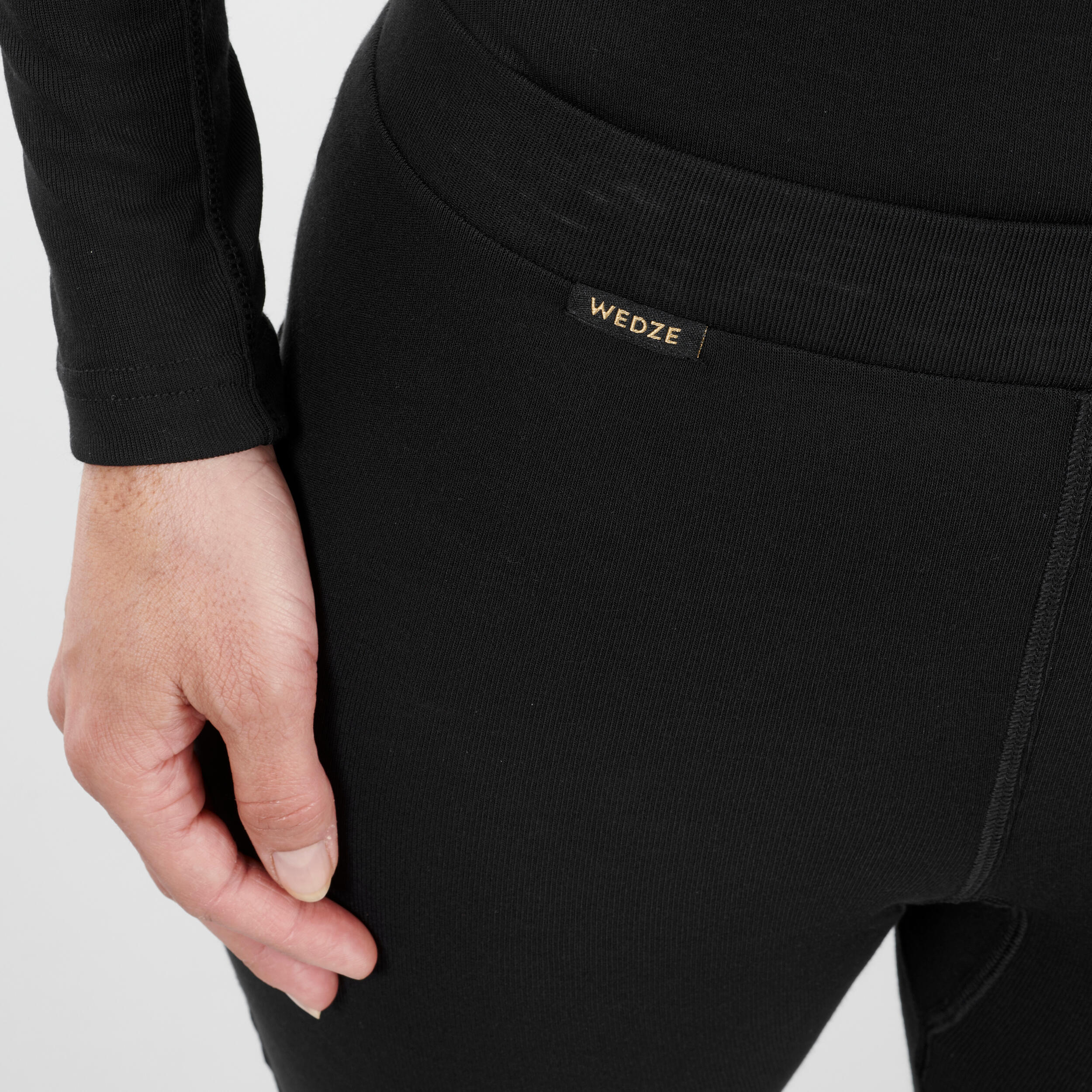 Women's Base Layer Bottoms - BL 100 Black - [EN] smoked black - Wedze -  Decathlon