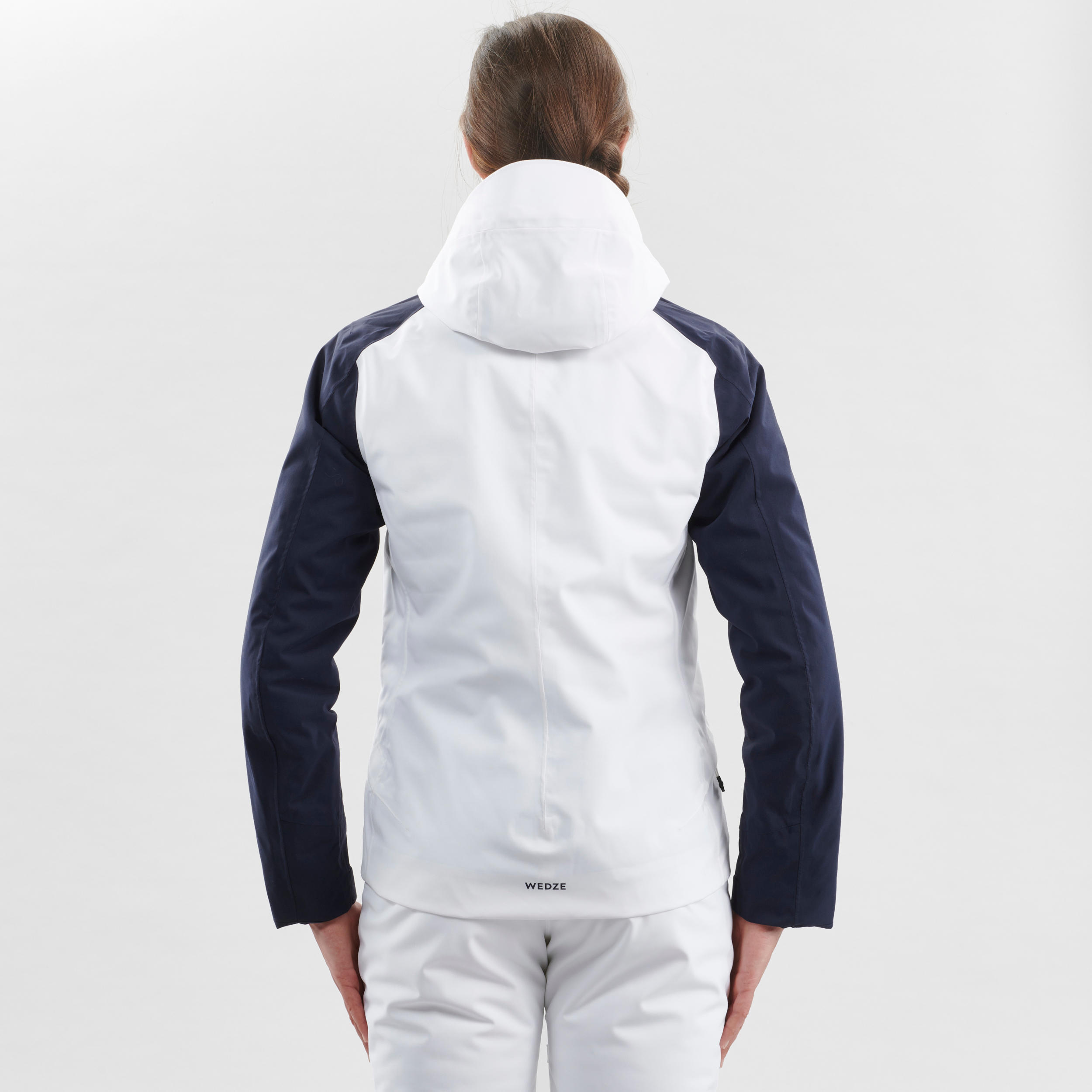 Women’s Warm Ski Jacket 500 White 5/16
