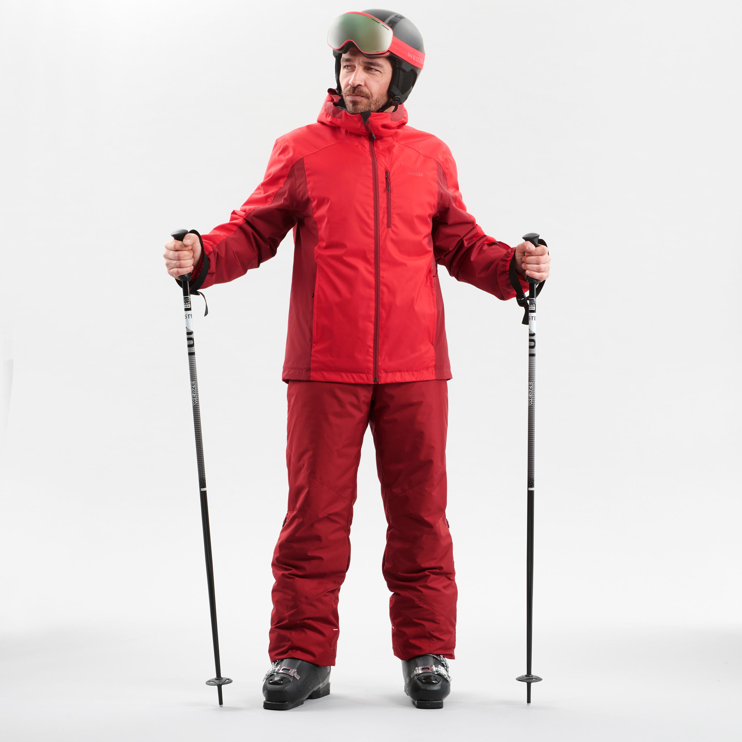 Men's D-Ski Jacket - Red and Maroon 2/9