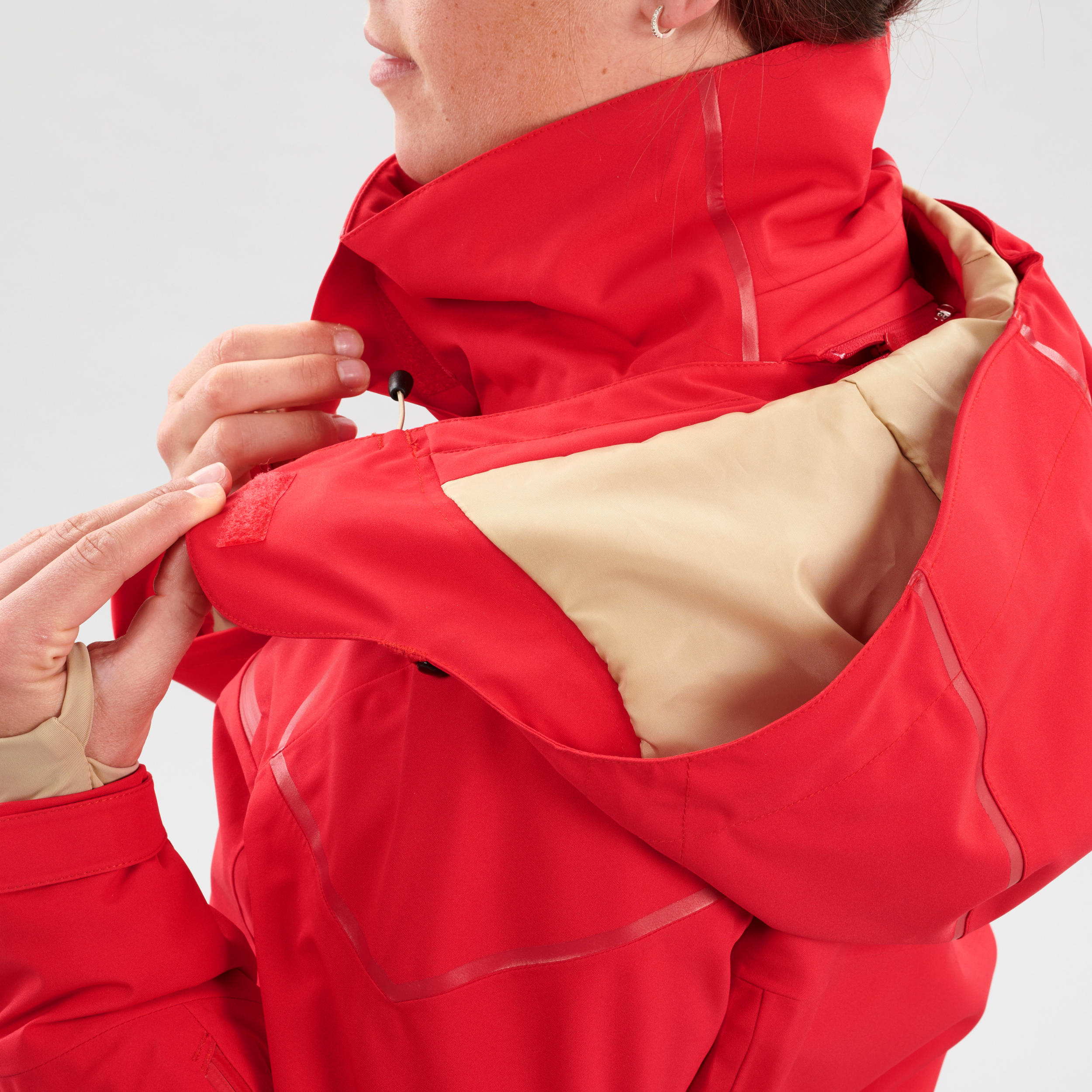 Women's Downhill Ski Jacket - Red 14/15