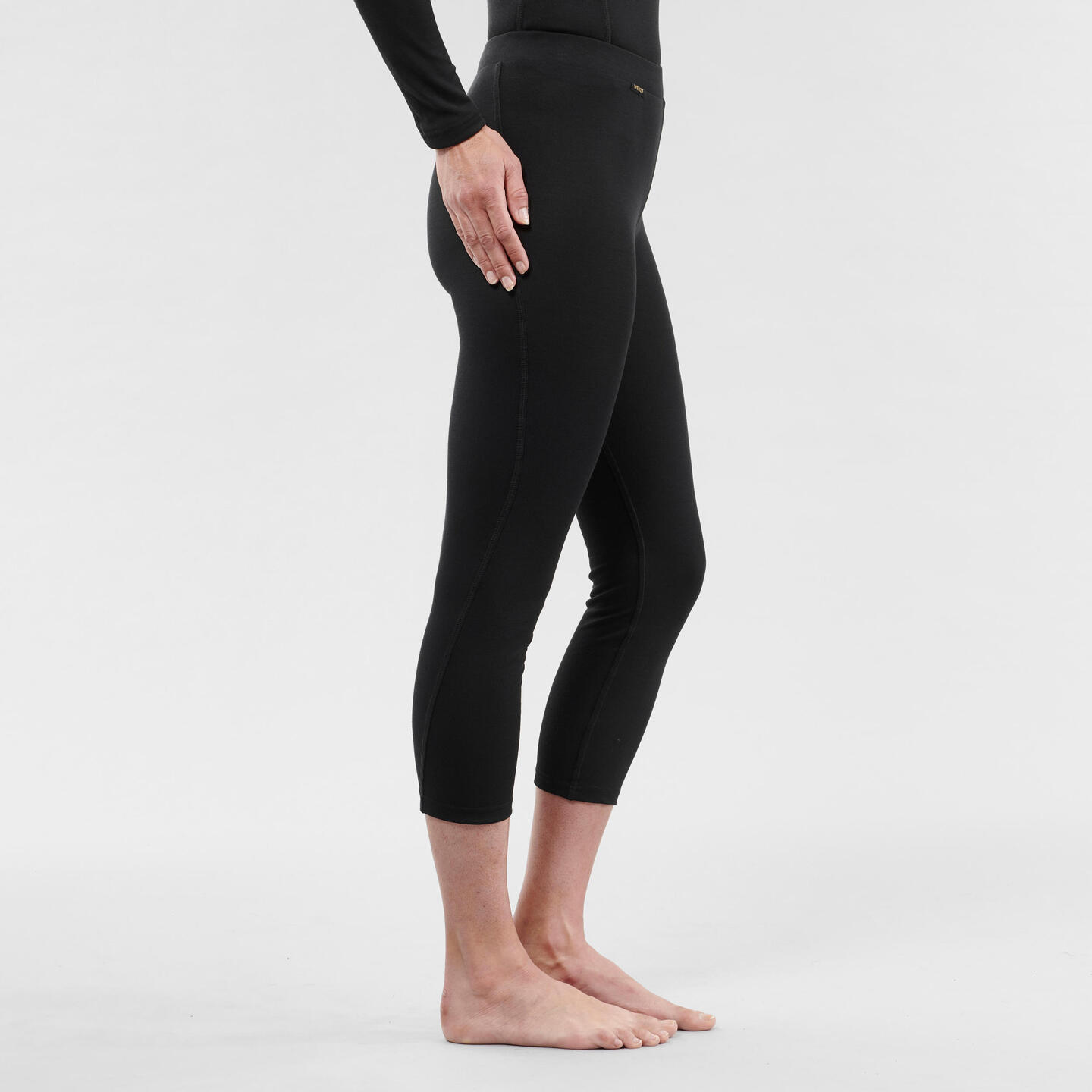 Women's Ski Thermal Wear Bottom 100 Black