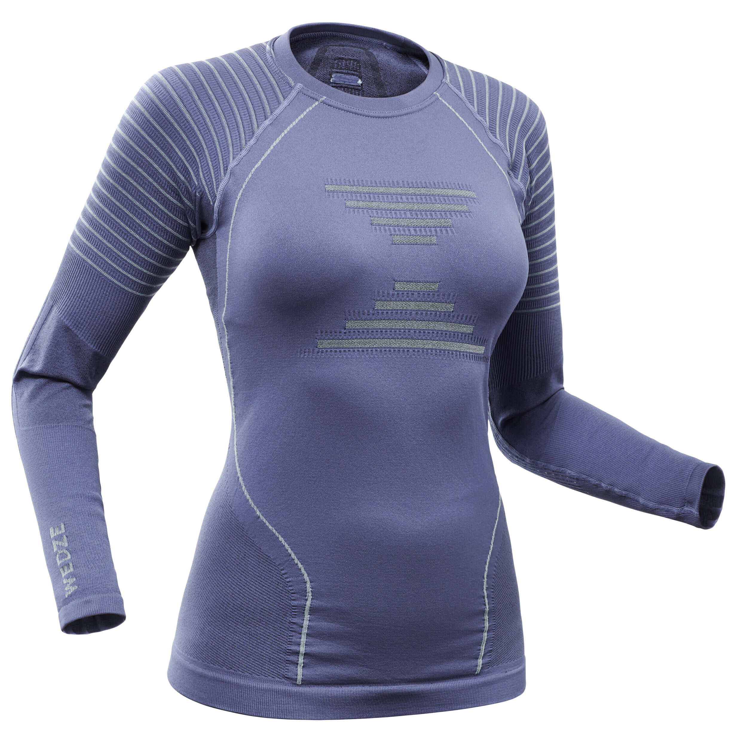 WEDZE Women’s thermal ski base layer top 900 - blue 