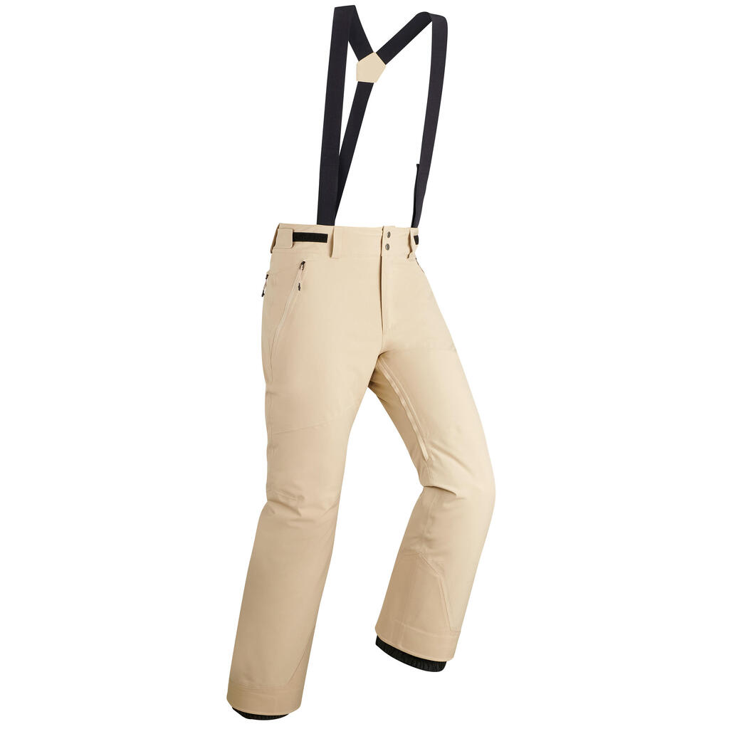 MEN'S DOWNHILL SKI TROUSERS 580 - BEIGE