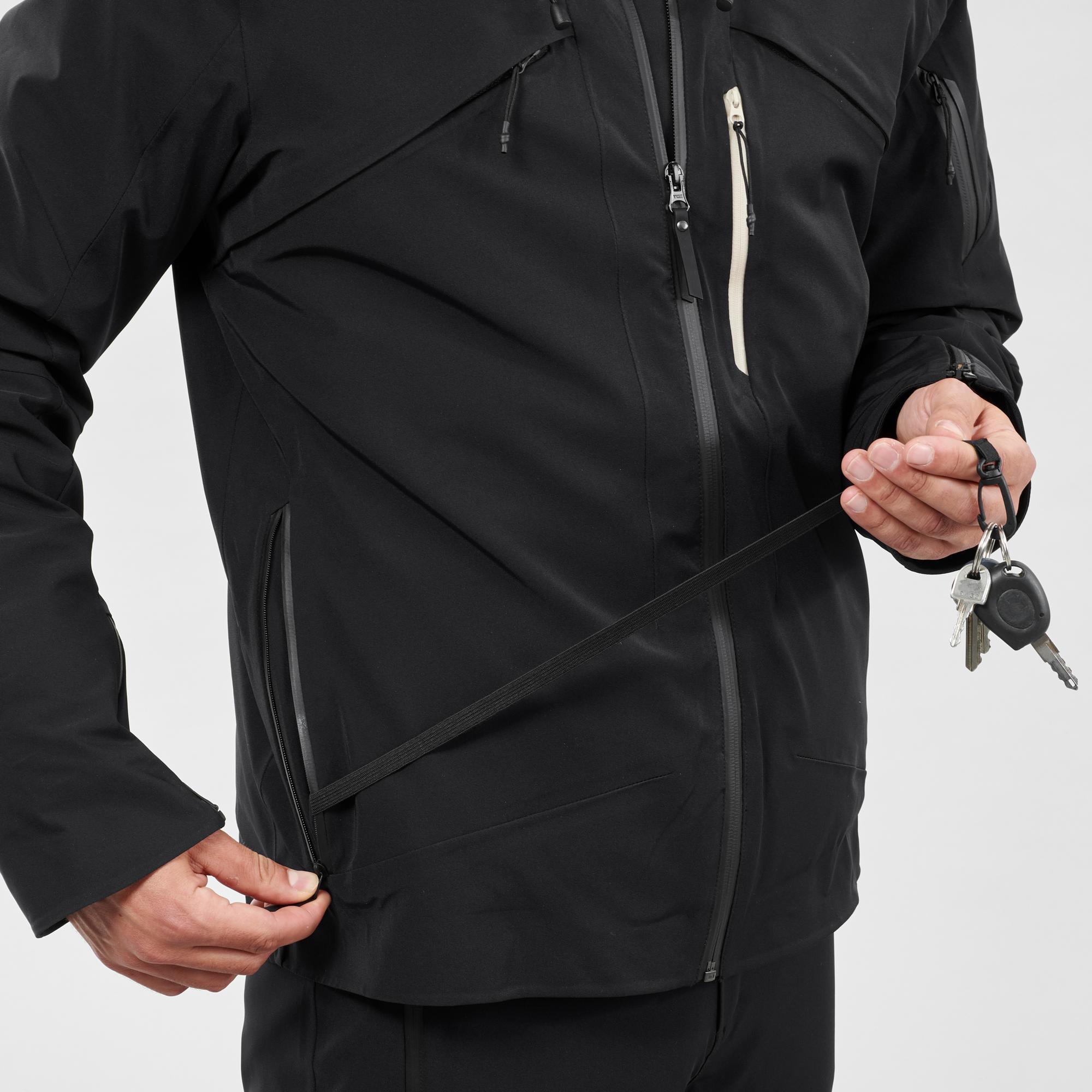 MEN'S SKI JACKET + UNDERSHIRT - 980 -BLACK