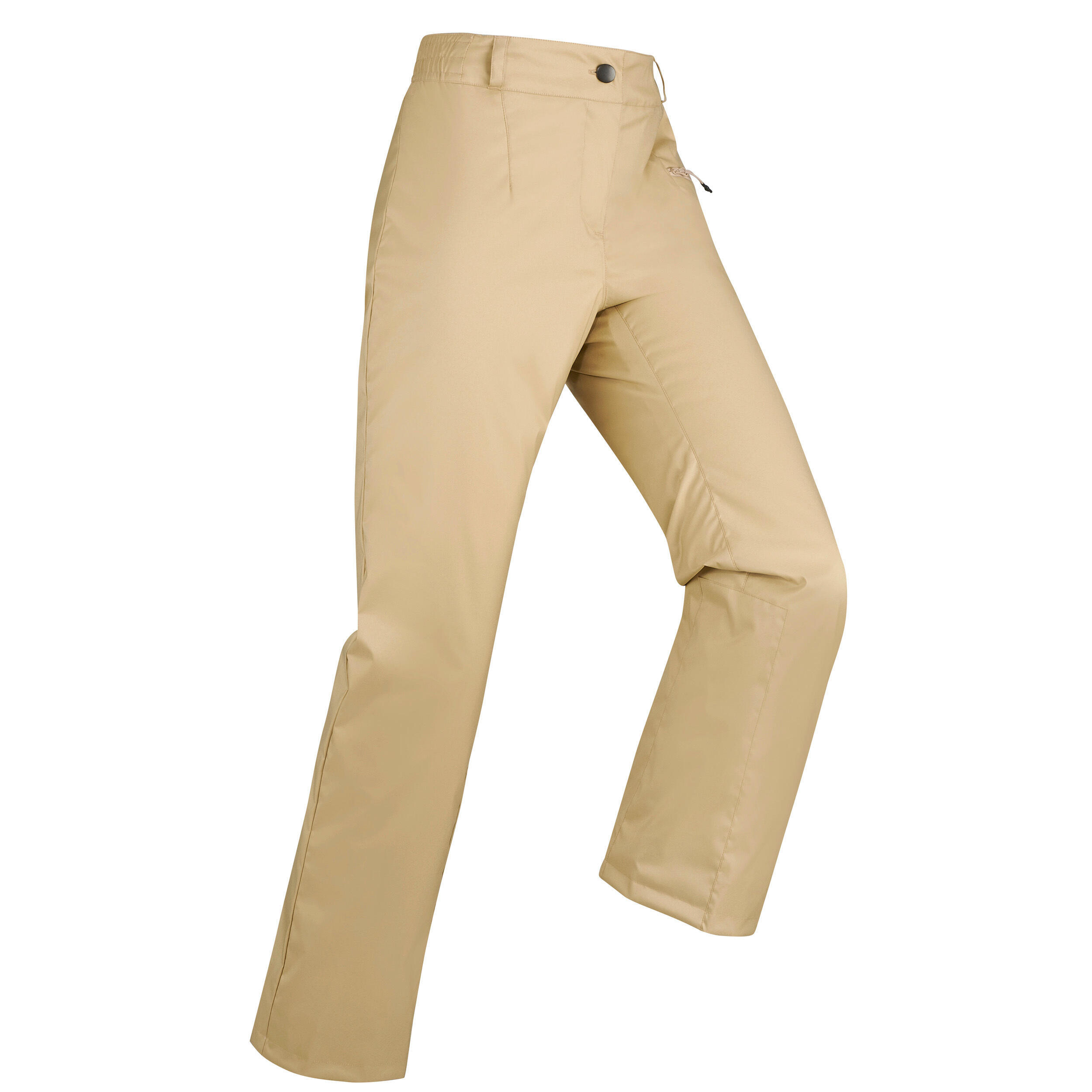 WOMEN’S WARM SKI TROUSERS 100 - BEIGE 2/9