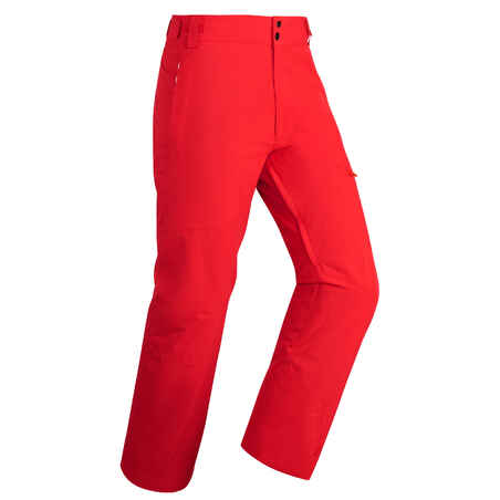 Pánske lyžiarske nohavice 500 červené