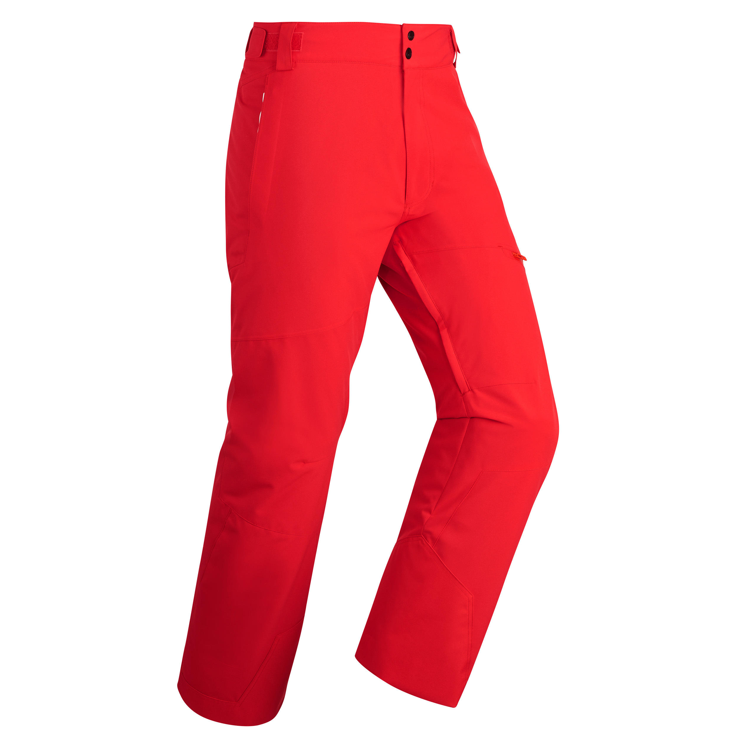Pantalon schi pe pârtie 500 Roșu Bărbați decathlon.ro imagine noua