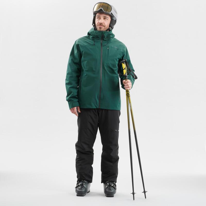 Warme heren winterjas waterdicht | Ski jas | 500 | Groen