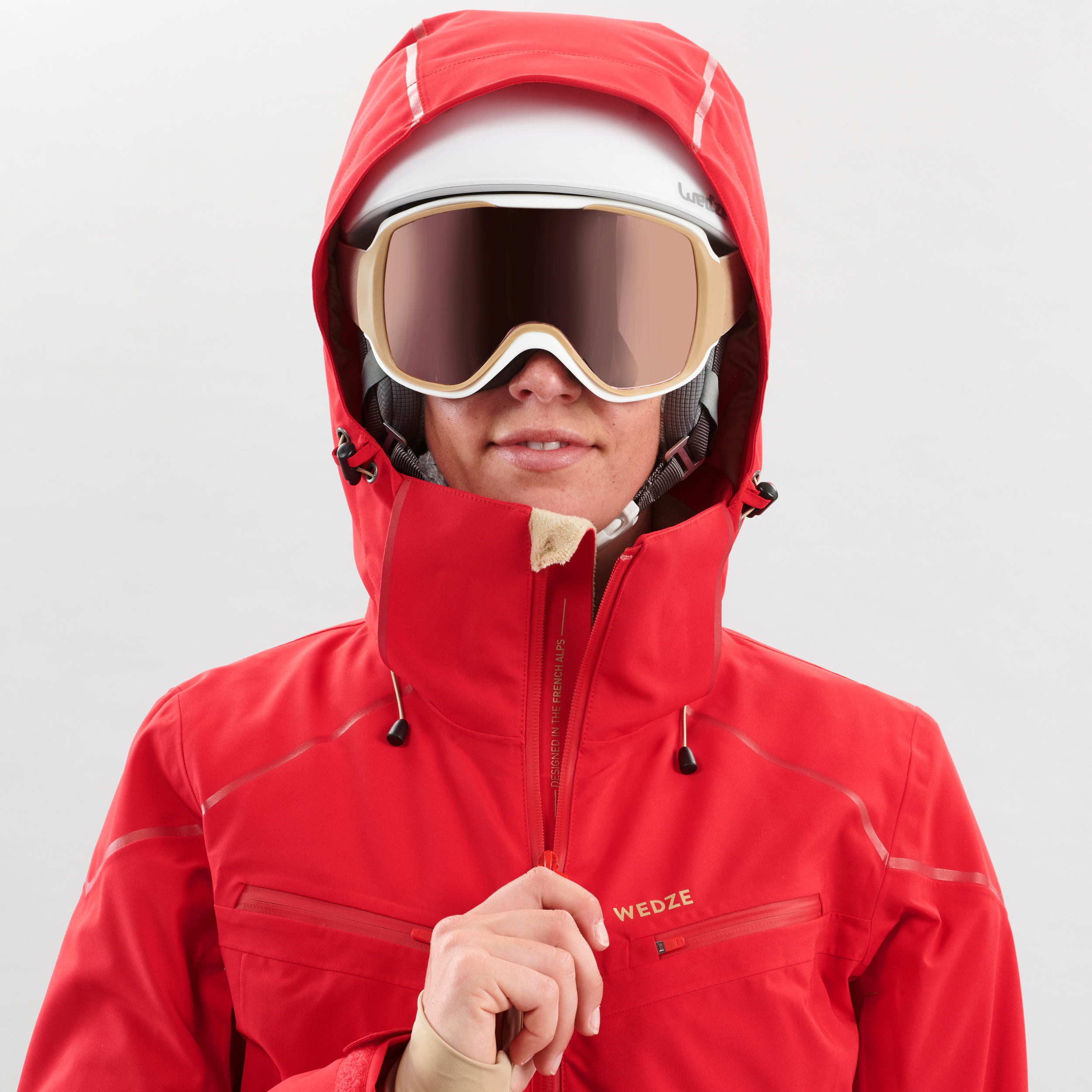 Women's Downhill Ski Jacket - Red 15/15