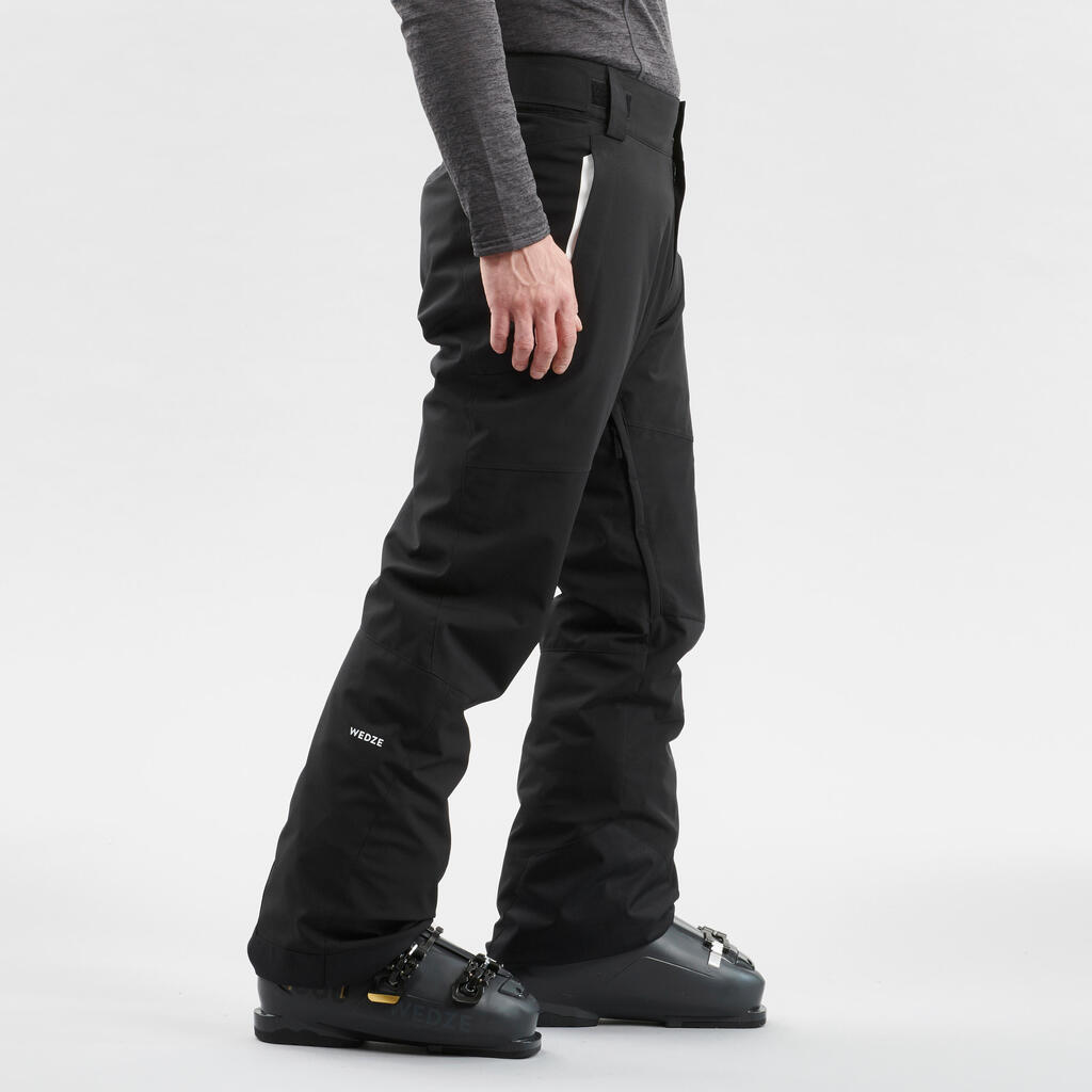 Crvene muške pantalone za skijanje 500