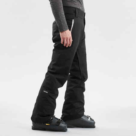 Ανδρικό ζεστό παντελόνι σκι Regular 500 - Μαύρο