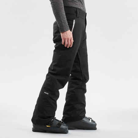 Men’s Warm Ski and Snowboarding Trousers Regular 500 - Black