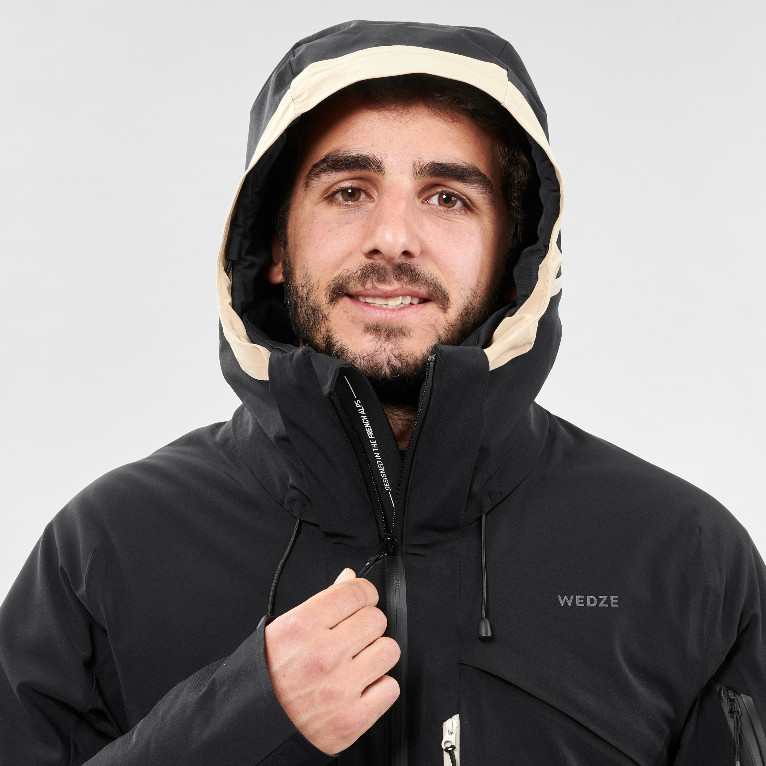 Men's Ski Jacket - 100 - Black WEDZE