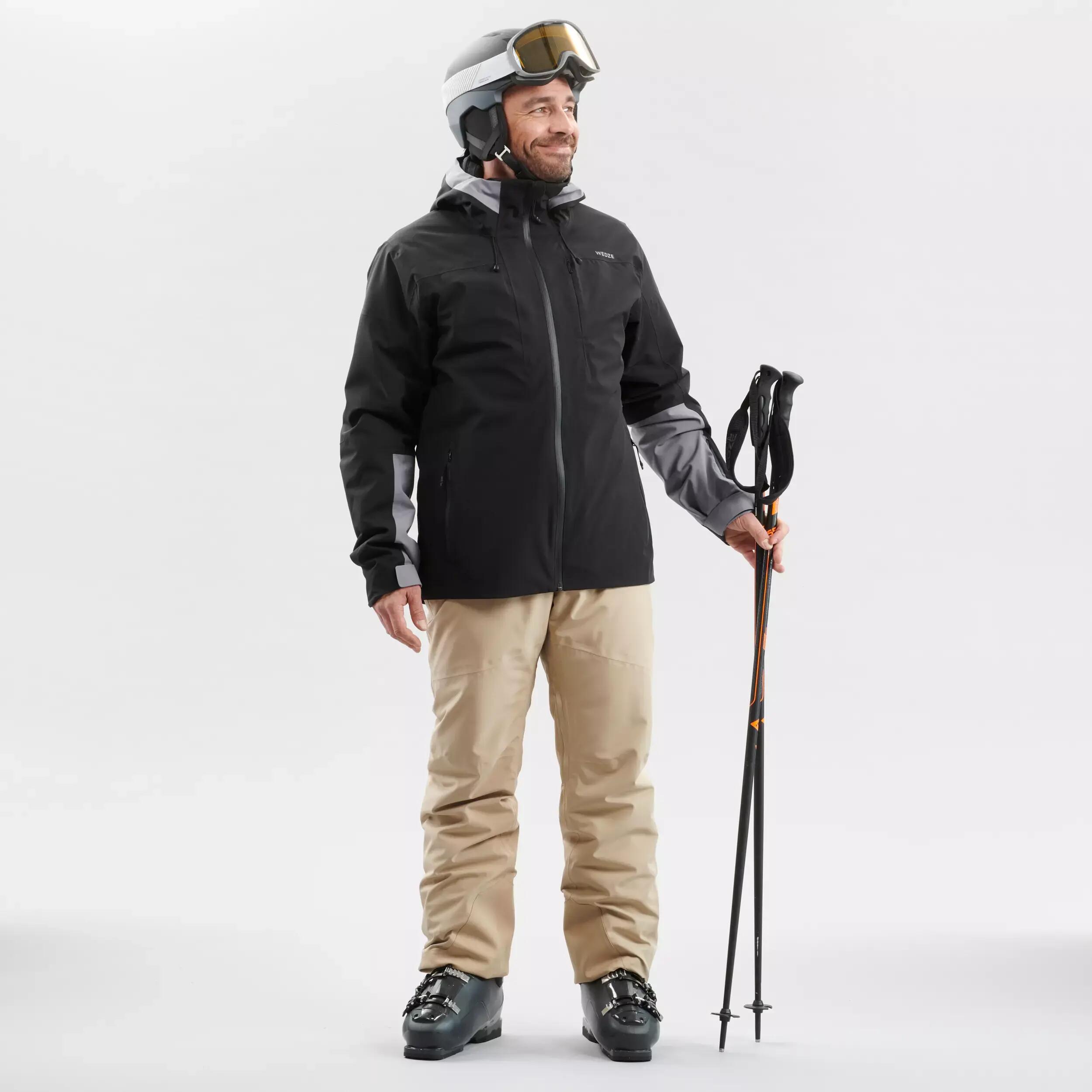 MEN'S DOWNHILL SKI TROUSERS 580 - BEIGE 2/9