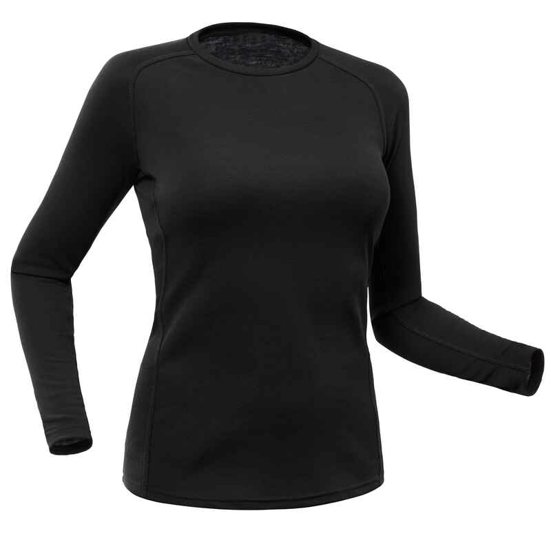 Hyeek Ropa Termica Mujer, Conjunto Ropa Interior térmica Invierno Frio  Extremo - Transpirable Manga Larga Camiseta Termica y Pantalon,Termica Ropa  Interior para esquí,Moto (1.Negro, S): : Moda