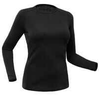 חולצת סקי שכבת בסיס תרמית דגם BL 500 לנשים - שחור