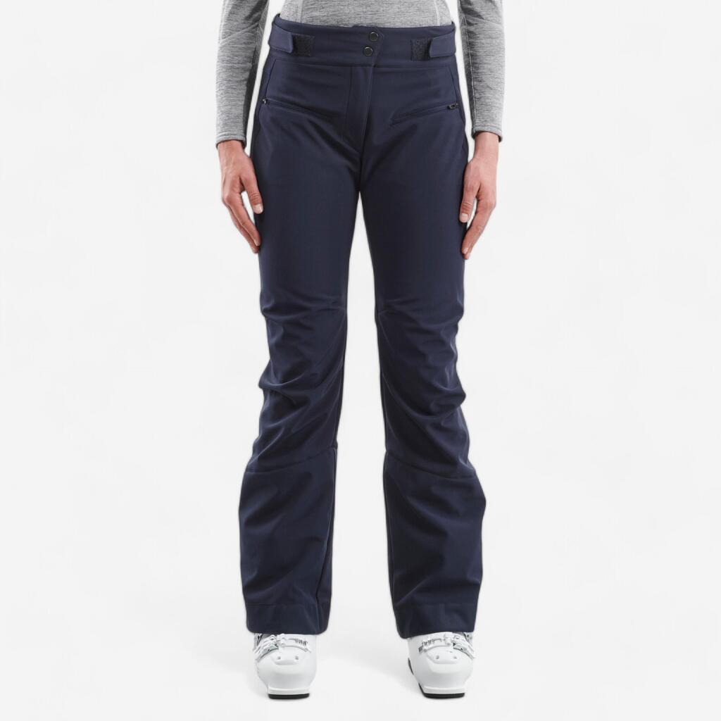 WOMEN'S DOWNHILL SKI TROUSERS 500 - NAVY