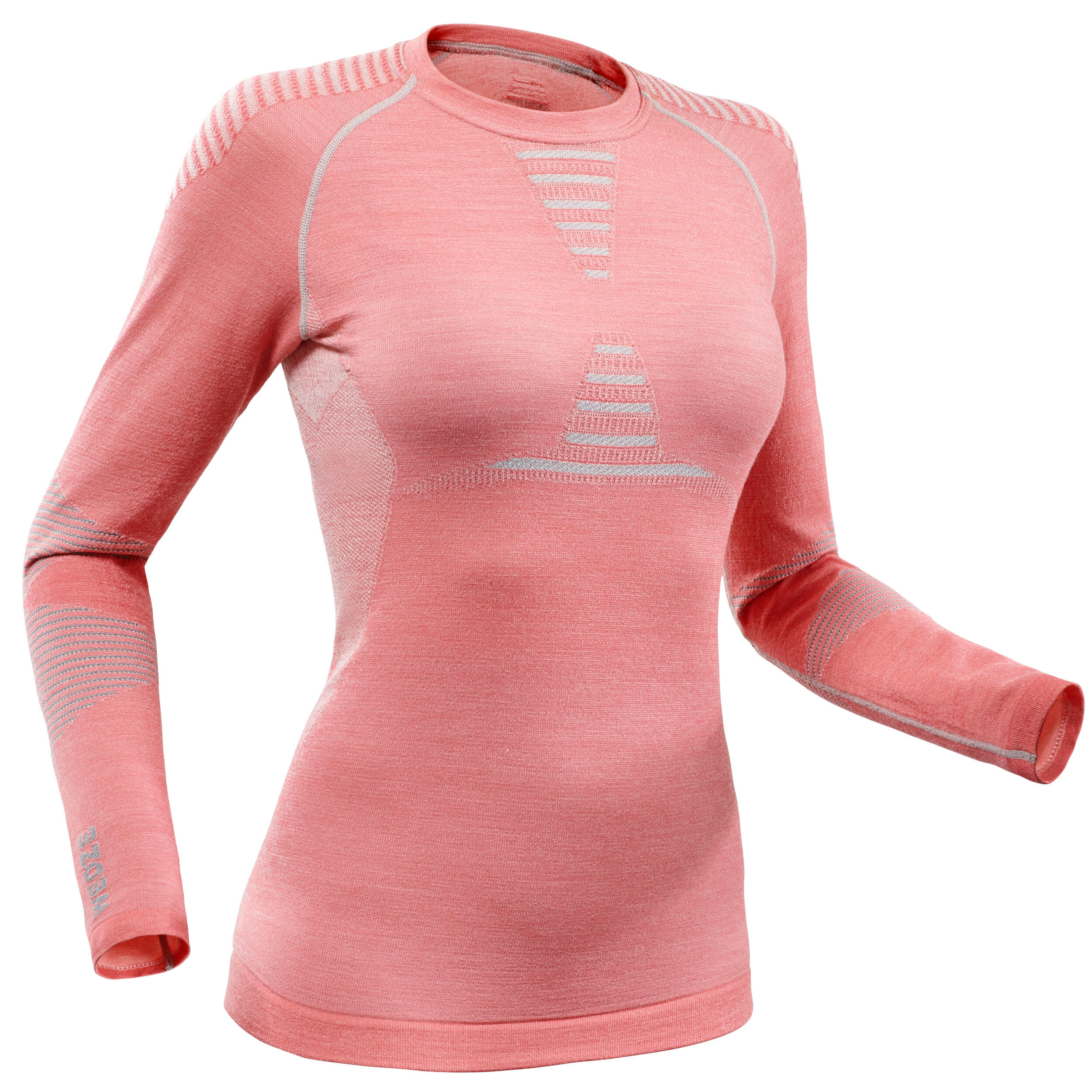 WEDZE Women's Ski Base Layer Top X-Warm - Pink