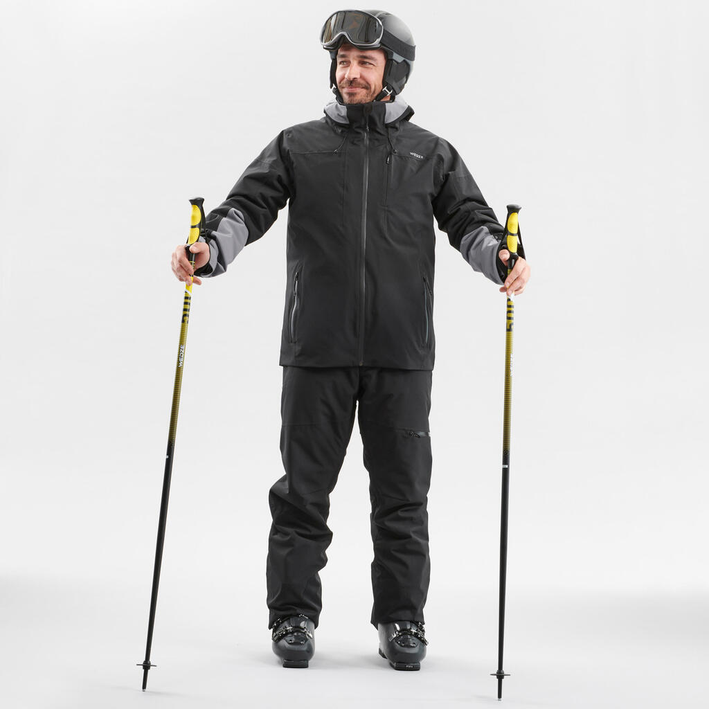 Veste de ski chaude homme - 500 - noire