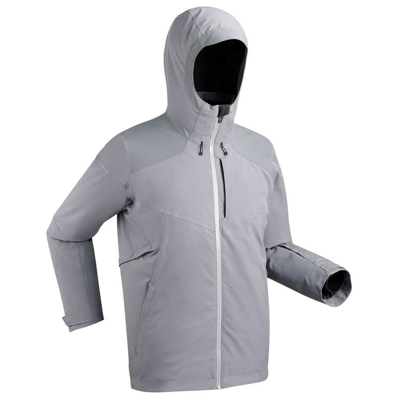 MEN'S JACKETS OR PANTS INTERMED. SKIERS Skiing - Men's D-Ski Jacket 580 - Grey WEDZE - Ski Wear
