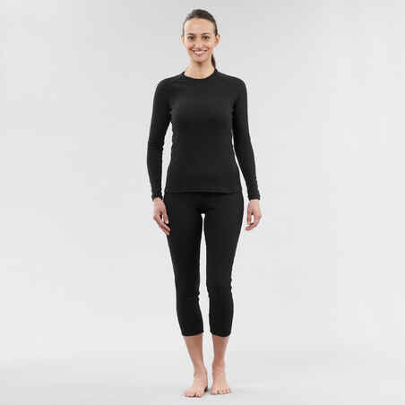 Women’s ski base layer top - BL 100 - Black 