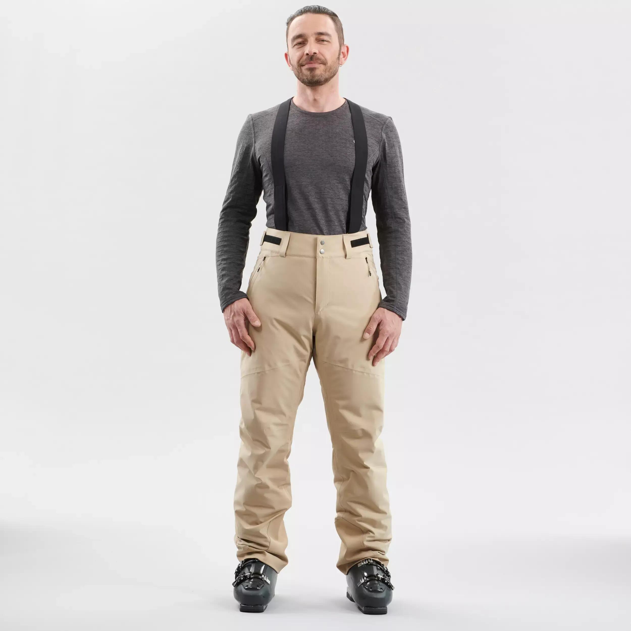 MEN'S DOWNHILL SKI TROUSERS 580 - BEIGE 3/9